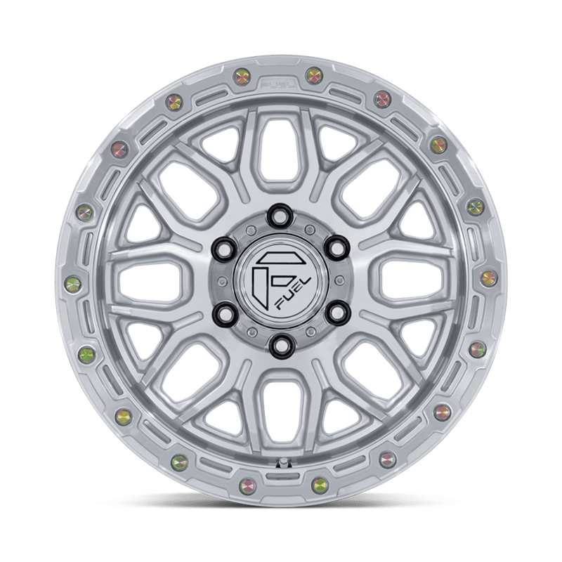 Fuel Off-Road | FC881 SURGE 20x10.0 ET-18 - GLOSS SILVER W/ MACHINED FACE