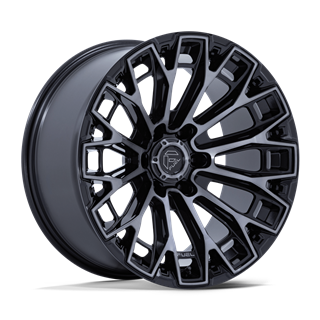 Fuel Off-Road | FC882 TRAX 20x9.0 ET20 - GLOSS BLACK MACHINED FACE DARK TINTED CLEAR