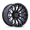 Fuel Off-Road | FC882 TRAX 20x9.0 ET1 - GLOSS BLACK MACHINED FACE DARK TINTED CLEAR