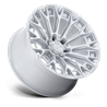 Fuel Off-Road | FC882 TRAX 20x9.0 ET20 - GLOSS SILVER W/ MACHINED FACE