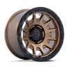 Fuel Off-Road | FC884 FORTRESS 18x9.0 ET1 - MATTE BRONZE W GLOSS BLACK LIP