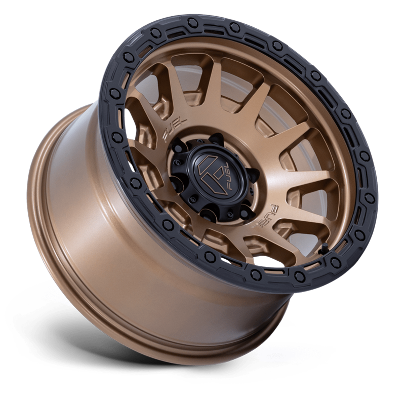 Fuel Off-Road | FC884 FORTRESS 18x9.0 ET1 - MATTE BRONZE W GLOSS BLACK LIP