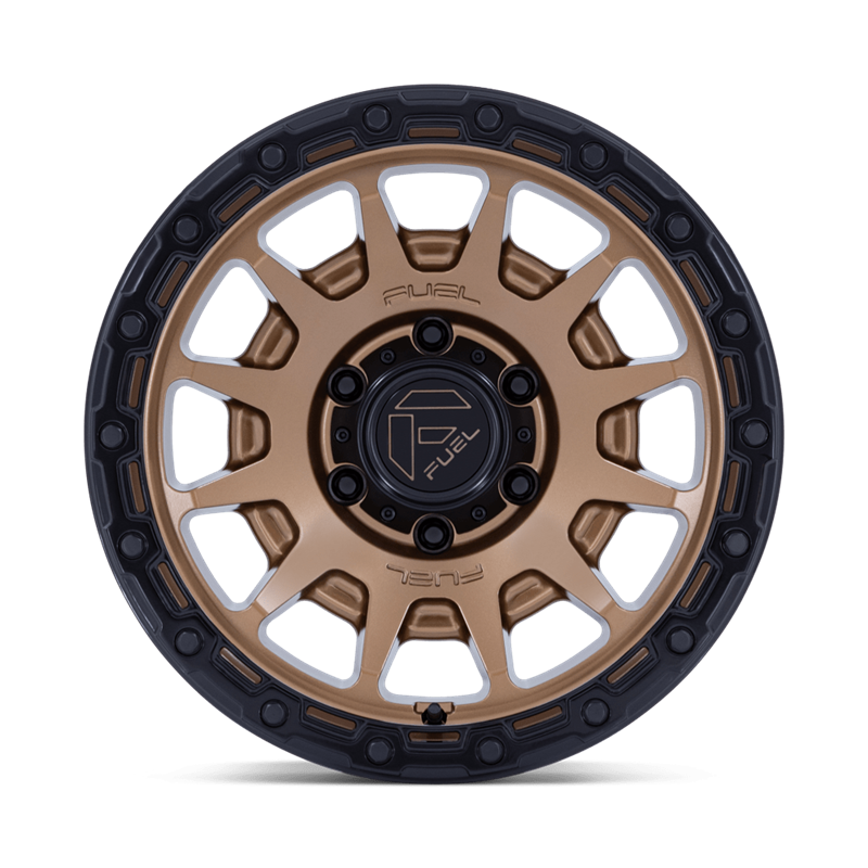 Fuel Off-Road | FC884 FORTRESS 18x9.0 ET1 - MATTE BRONZE W GLOSS BLACK LIP