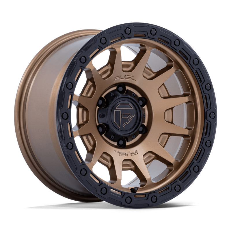Fuel Off-Road | FC884 FORTRESS 18x9.0 ET20 - MATTE BRONZE W GLOSS BLACK LIP