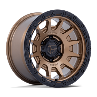 Fuel Off-Road | FC884 FORTRESS 18x9.0 ET1 - MATTE BRONZE W GLOSS BLACK LIP