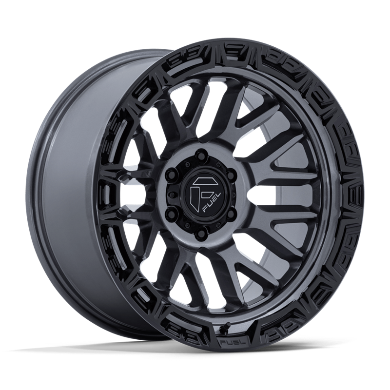 Fuel Off-Road | FC890 RAIL 17x9.0 ET1 - GLOSS GUNMETAL W/ GLOSS BLACK LIP