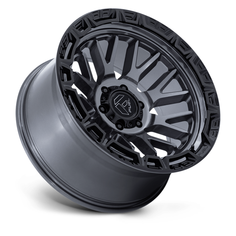 Fuel Off-Road | FC890 RAIL 17x9.0 ET1 - GLOSS GUNMETAL W/ GLOSS BLACK LIP
