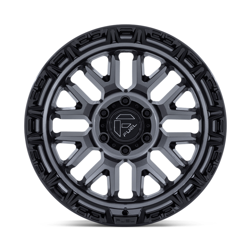 Fuel Off-Road | FC890 RAIL 17x9.0 ET1 - GLOSS GUNMETAL W/ GLOSS BLACK LIP