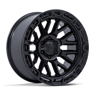Fuel Off-Road | FC890 RAIL 17x9.0 ET1 - MATTE BLACK W/ GLOSS BLACK LIP