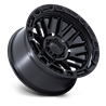 Fuel Off-Road | FC890 RAIL 17x9.0 ET1 - MATTE BLACK W/ GLOSS BLACK LIP