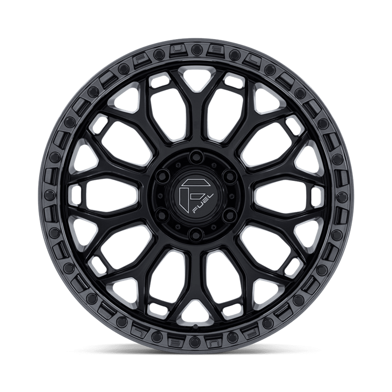 Fuel Off-Road | FC901 TALON 20x9.0 ET20 - GLOSS BLACK W/ GUNMETAL LIP