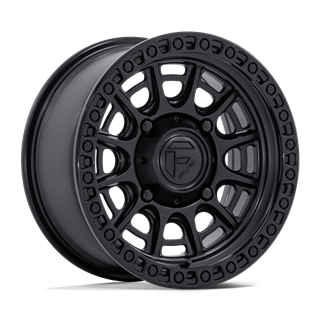Fuel Off-Road | FV832 CYCLE UTV 15x7.0 ET10 - MATTE BLACK W/ GLOSS BLACK LIP