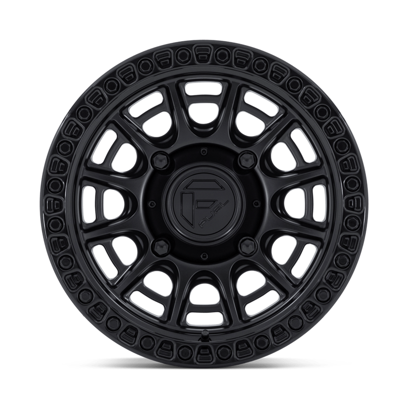 Fuel Off-Road | FV832 CYCLE UTV 15x7.0 ET10 - MATTE BLACK W/ GLOSS BLACK LIP