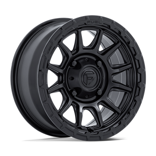 Fuel Off-Road | FV866 PISTON UTV 15x7.0 ET38 - MATTE BLACK W/ GLOSS BLACK LIP