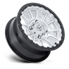 Fuel Off-Road | FV866 PISTON UTV 15x7.0 ET38 - HYPER SILVER MACHINED FACE MATTE BLACK LIP