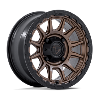 Fuel Off-Road | FV866 PISTON UTV 15x7.0 ET38 - MATTE BRONZE W/ MATTE BLACK LIP