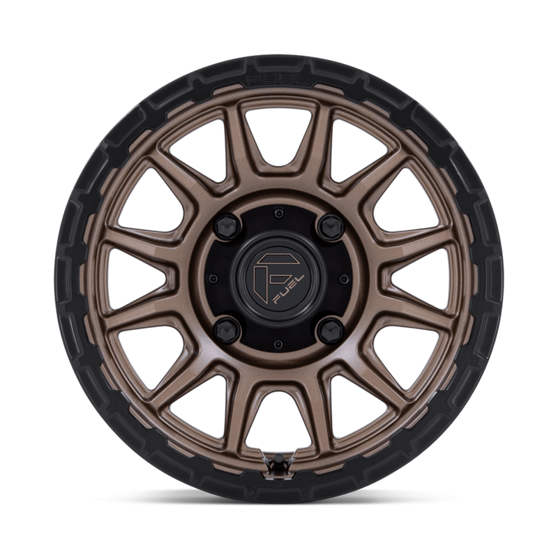 Fuel Off-Road | FV866 PISTON UTV 15x7.0 ET38 - MATTE BRONZE W/ MATTE BLACK LIP