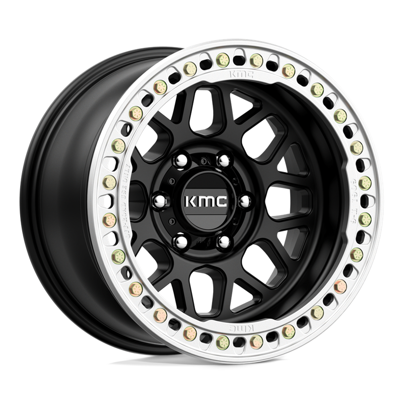 KMC | KM235 GRENADE CRAWL BEADLOCK 17x9.0 ET-38 - SATIN BLACK