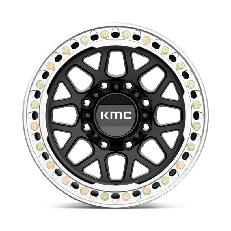 KMC | KM235 GRENADE CRAWL BEADLOCK 17x9.0 ET-38 - SATIN BLACK