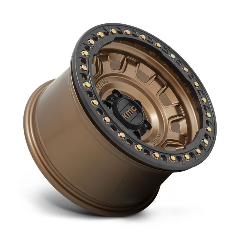 KMC | KM236 TANK BEADLOCK 17x9.0 ET-15 - MATTE BRONZE