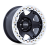 KMC | KM238 VI BEADLOCK 17x9.0 ET-38 - SATIN BLACK W/ MACHINED RING