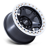 KMC | KM238 VI BEADLOCK 17x9.0 ET-38 - SATIN BLACK W/ MACHINED RING