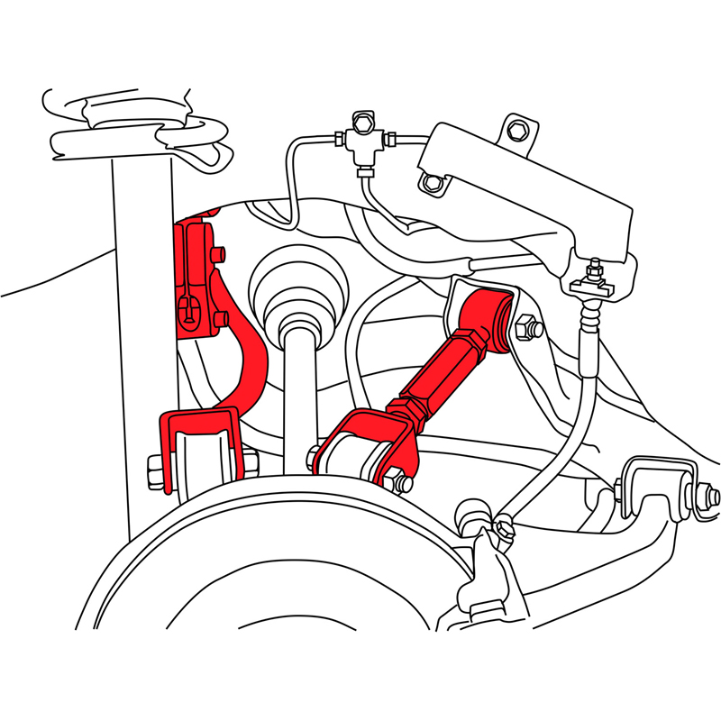 SPC | LH REAR CAMB ARM & LINK - Rear - 240SX 1995-1998 SPC Performance Control Arm