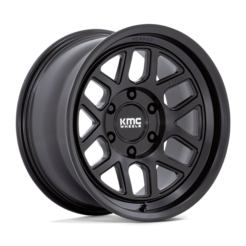 KMC | KM446 MESA FORGED MONOBLOCK 17x8.5 ET0 - SATIN BLACK
