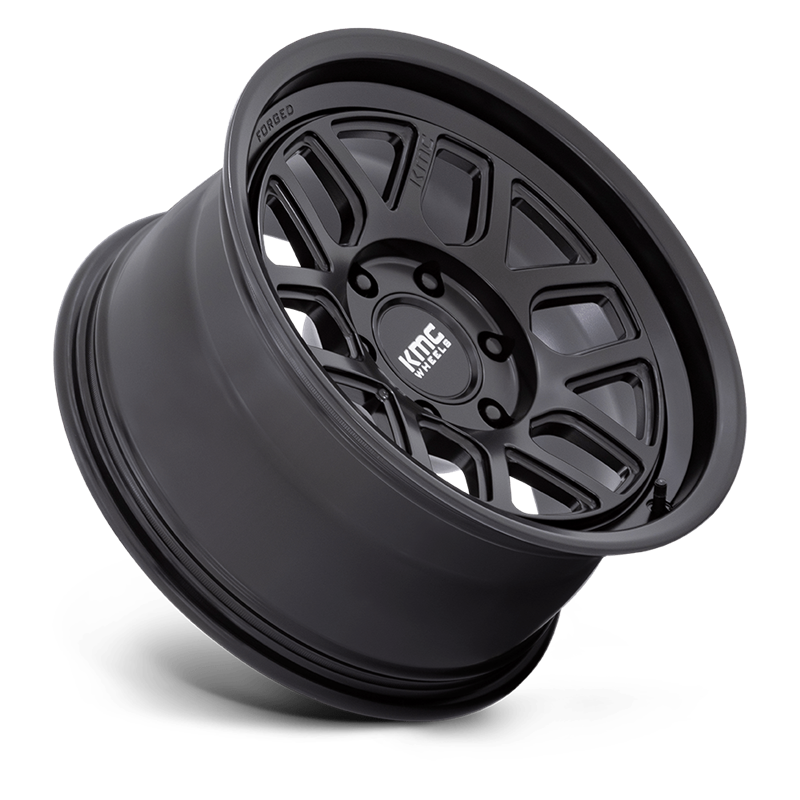 KMC | KM446 MESA FORGED MONOBLOCK 17x8.5 ET0 - SATIN BLACK