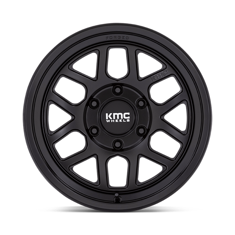 KMC | KM446 MESA FORGED MONOBLOCK 17x8.5 ET0 - SATIN BLACK