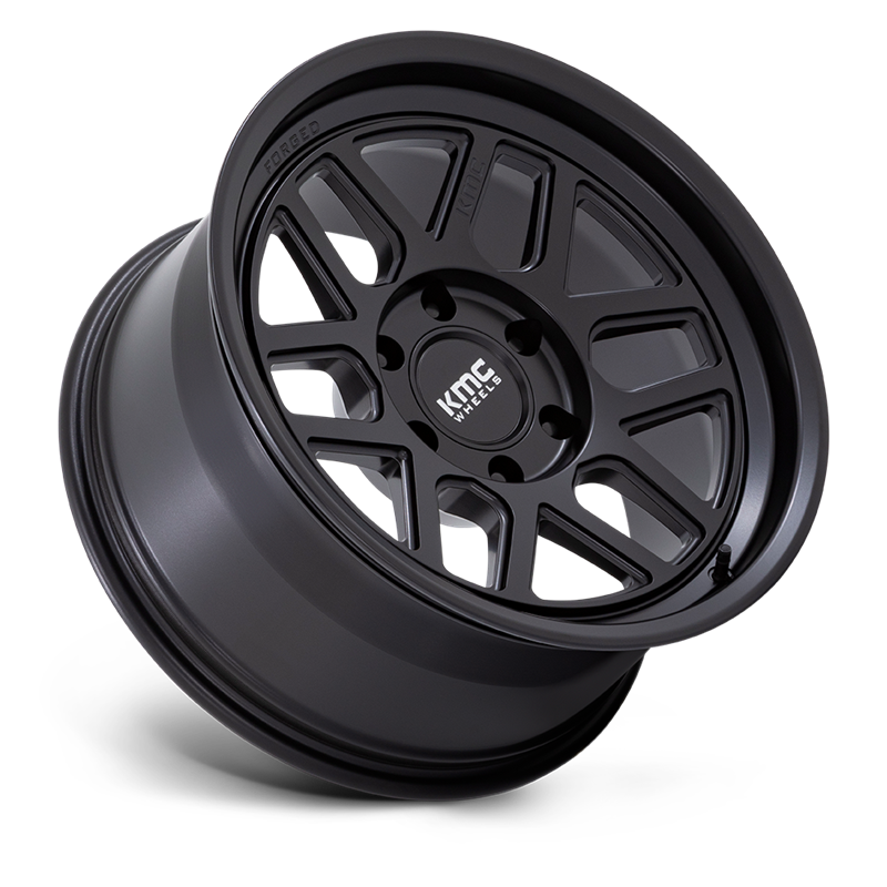 KMC | KM446 MESA FORGED MONOBLOCK 18x9.0 ET-12 - SATIN BLACK
