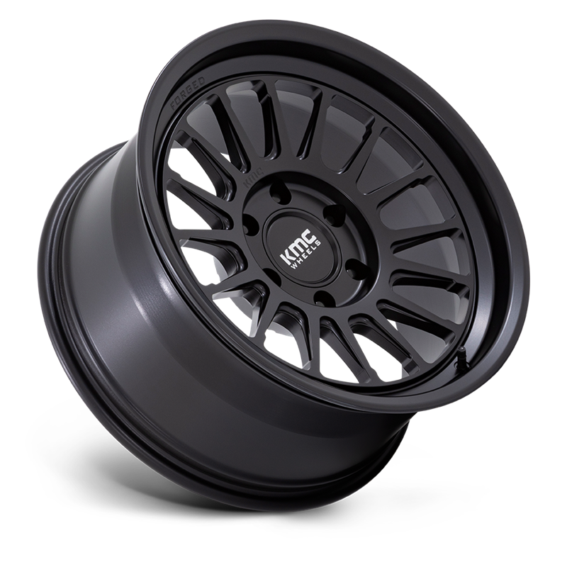 KMC | KM447 IMPACT FORGED MONOBLOCK 17x8.5 ET-10 - SATIN BLACK