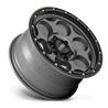 KMC | KM541 DIRTY HARRY 17x9.0 ET-12 - SATIN GRAY W/ BLACK LIP