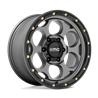 KMC | KM541 DIRTY HARRY 17x9.0 ET-12 - SATIN GRAY W/ BLACK LIP