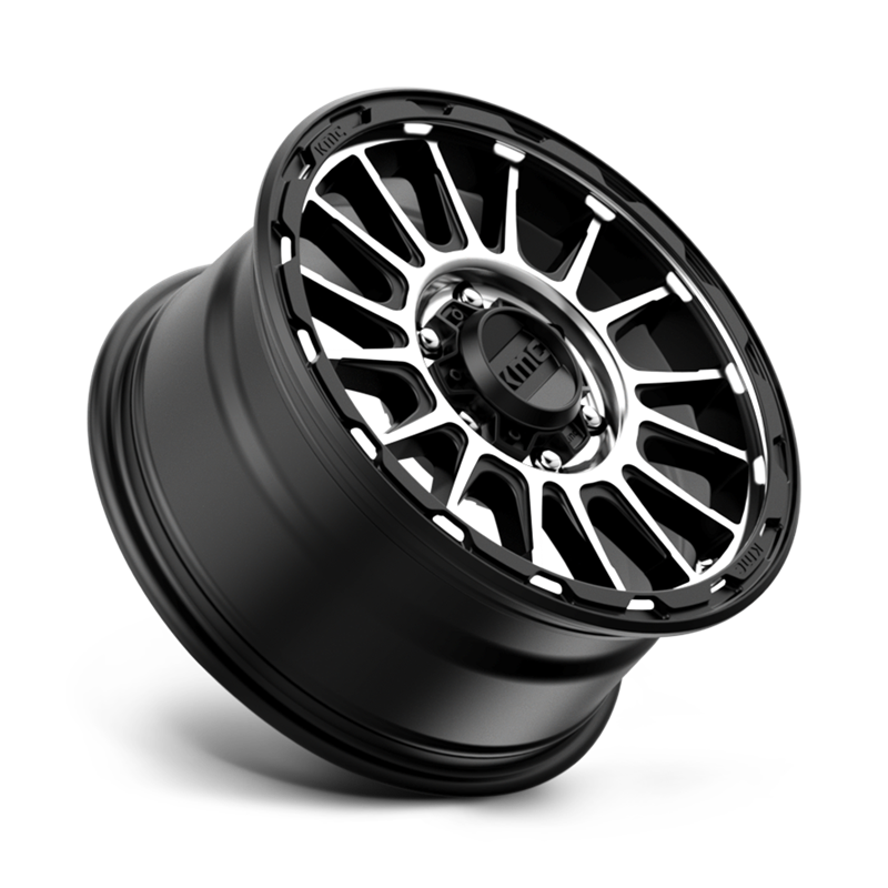 KMC | KM542 IMPACT 16x8.0 ET0 - SATIN BLACK MACHINED