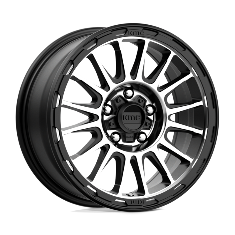 KMC | KM542 IMPACT 17x8.0 ET38 - SATIN BLACK MACHINED