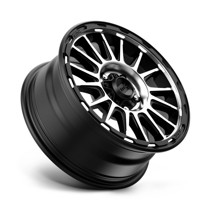 KMC | KM542 IMPACT 17x8.0 ET38 - SATIN BLACK MACHINED