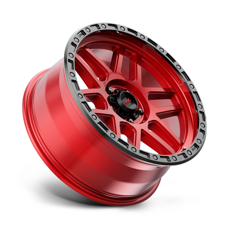 KMC | KM544 MESA 20x9.0 ET25 - CANDY RED W/ BLACK LIP