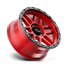 KMC | KM544 MESA 20x9.0 ET25 - CANDY RED W/ BLACK LIP