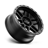 KMC | KM544 MESA 20x9.0 ET0 - SATIN BLACK W/ GLOSS BLACK LIP