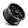 KMC | KM544 MESA 20x9.0 ET18 - SATIN BLACK W/ GLOSS BLACK LIP