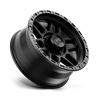KMC | KM544 MESA 20x9.0 ET0 - SATIN BLACK W/ GLOSS BLACK LIP