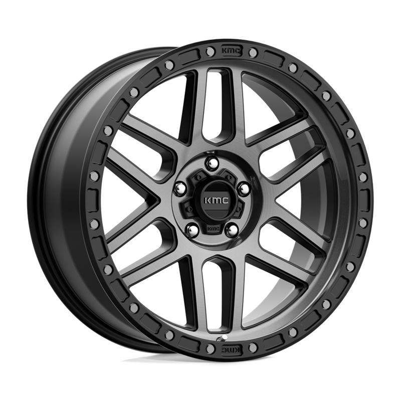 KMC | KM544 MESA 17x9.0 ET-12 - SATIN BLACK W/ GRAY TINT