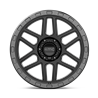 KMC | KM544 MESA 17x9.0 ET18 - SATIN BLACK W/ GLOSS BLACK LIP