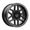 KMC | KM544 MESA 17x9.0 ET18 - SATIN BLACK W/ GLOSS BLACK LIP