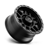 KMC | KM544 MESA 17x9.0 ET18 - SATIN BLACK W/ GLOSS BLACK LIP