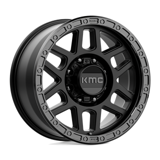 KMC | KM544 MESA 18x9.0 ET18 - SATIN BLACK W/ GLOSS BLACK LIP