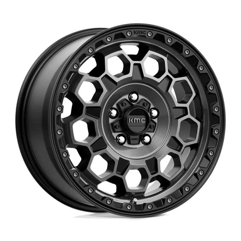 KMC | KM545 TREK 17x8.0 ET35 - SATIN BLACK W/ GRAY TINT