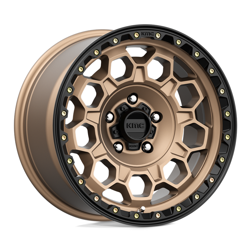 KMC | KM545 TREK 17x9.0 ET0 - MATTE BRONZE W/ BLACK LIP