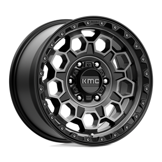 KMC | KM545 TREK 17x9.0 ET18 - SATIN BLACK W/ GRAY TINT